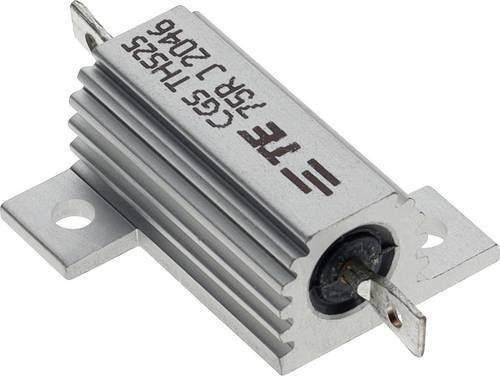 TE Connectivity Leistungs-Widerstand 3-1879075-6, 75 Ohm, radial bedrahtet, 25W, 0,05%, Farbe: Silber - Bild 1