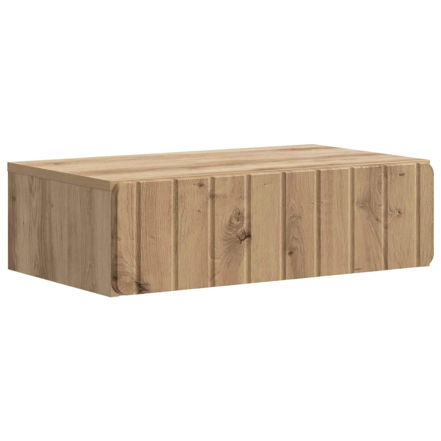 vidaXL Wandmontierter Beistelltisch Artisan-Eiche, Braun, B/T/H: 59 x 34,5 x 17 cm - Bild 2