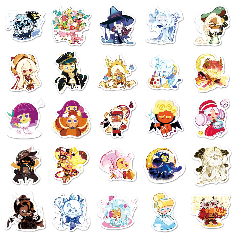 GOGOTU Cookie Run Kingdom Aufkleber, 50-teiliges Set, Bunt / Mehrfarbig - Bild 3