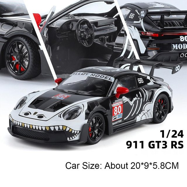 Linyi toy car 911 GT3 RS Panamera Automodell, 1:24, Metall Druckguss, mit Musik und Licht, ab 14 Jahren - Bild 1