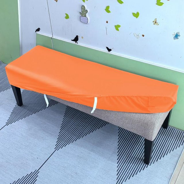 Bestbags Stretch-Bankbezug aus PU-Leder in Orange, wasserabweisend und waschbar - Bild 1