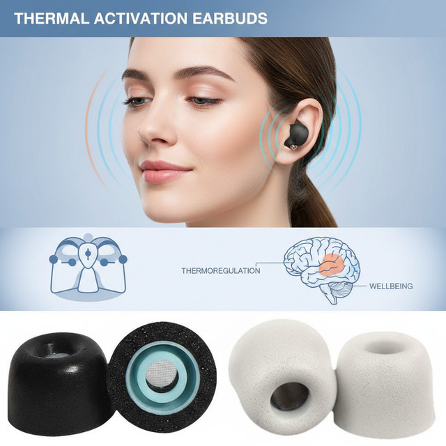 Ersatz-Ohrstöpsel aus Memory-Schaum für Sony WF-1000XM4 und WF-1000XM5 In-Ear Kopfhörer mit Filter und Komfortpassform - Bild 1