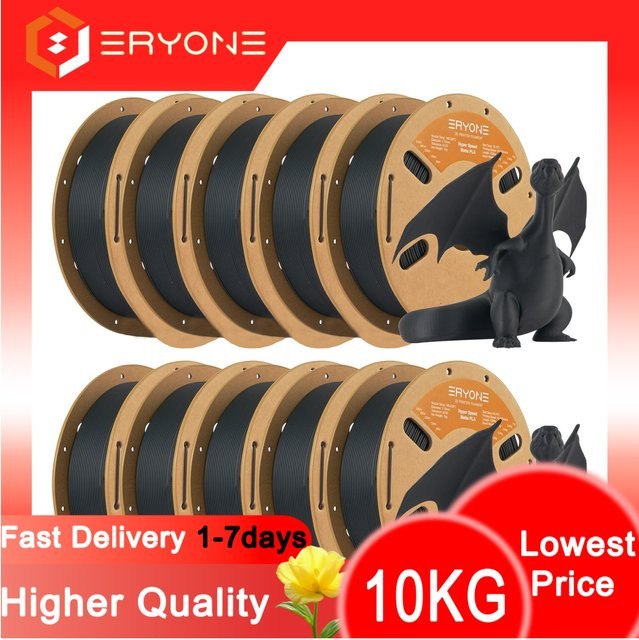 ERYONE Hyper Speed Matte PLA Filament Grau, 1,75 mm für FDM 3D-Druck - Bild 1