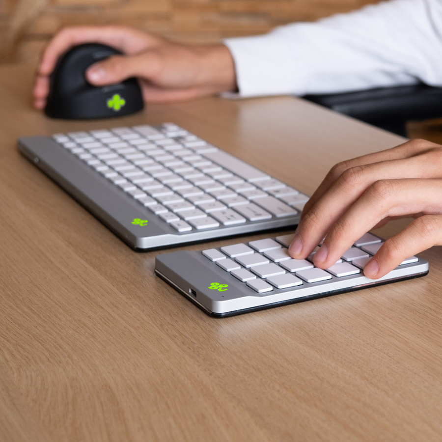 R-GO Tools Numpad Break Ergonomischer Bluetooth Nummernblock in Weiß - Bild 2