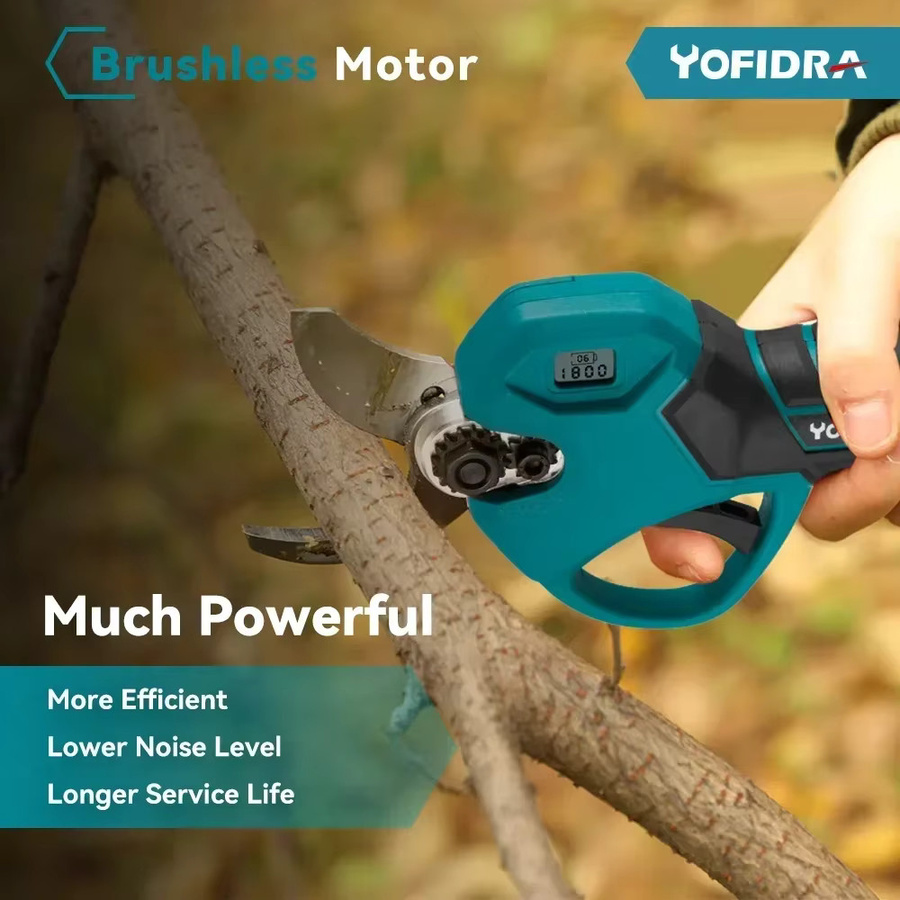YOFIDRA Bürstenlose elektrische Astschere kabellos mit 30mm Schnittkapazität, kompatibel mit Makita 18V LXT Akku, ideal für Obstbäume und Bonsai - Bild 6