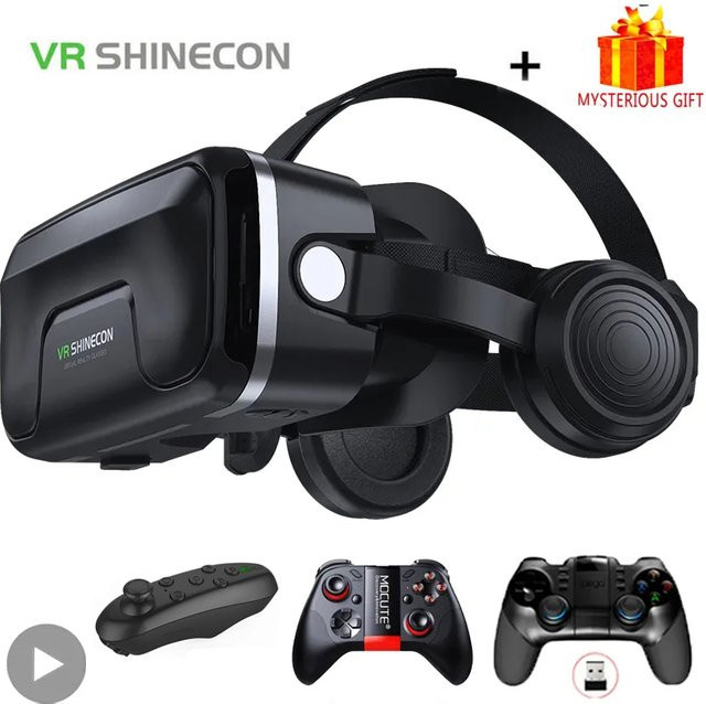 Shinecon Viar 3D Virtual Reality VR-Brille Headset in Schwarz für Smartphones - Bild 1