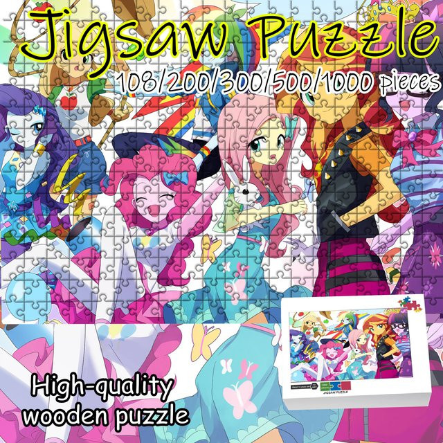 Funko My Little Pony Equestria Girls Holzpuzzle, 108 Teile - Bild 1
