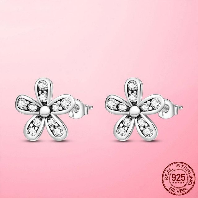 Ohrstecker Trio Daisy Blume, 925 Silber, Zirkonia, Damen - Bild 1