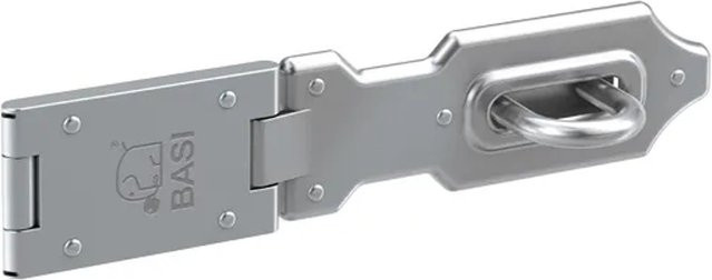 BASI Stoßgriff-Komplettset für Haustüren in Silber aus Edelstahl, Stangen-Form mit 1/2-Schmalrahmen-Garnitur und Schmalrahmen-Schutzrosette, Modell 7000-SGS6 - Bild 1