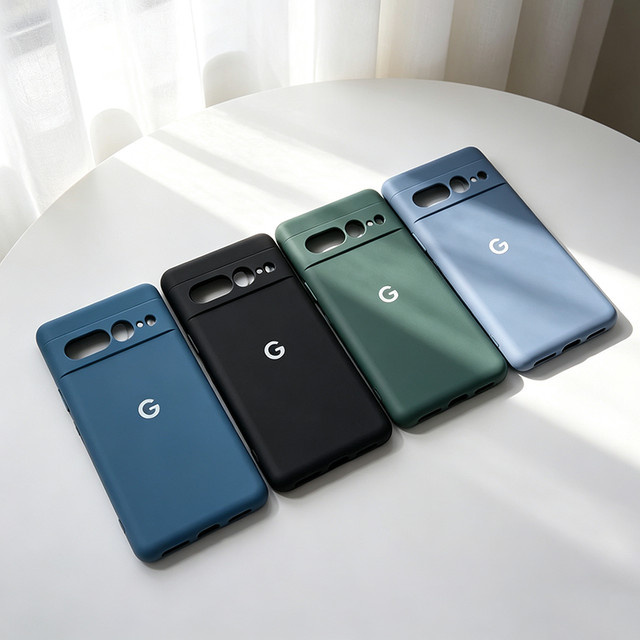Rockever Schutzhülle aus Flüssigsilikon für Google Pixel 7 Pro und Pixel 7A in Grau - Bild 1
