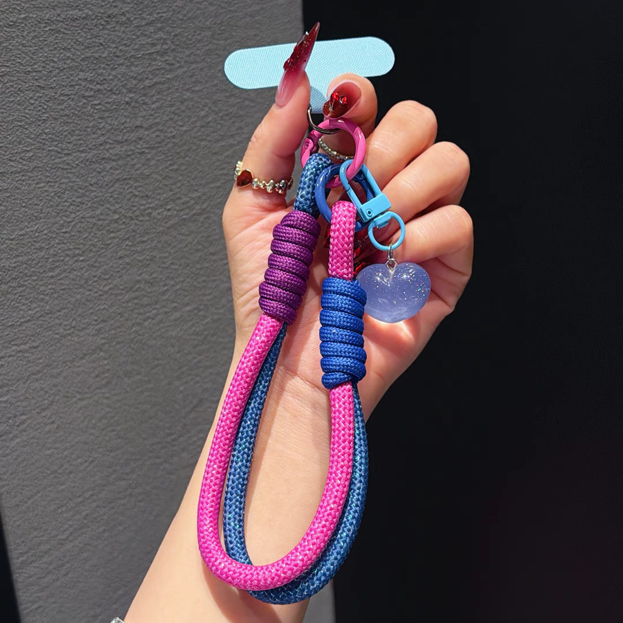 Panbon Telefonanhänger Herz-Lanyard in Multicolor mit Schlüsselanhänger-Zubehör - Bild 4