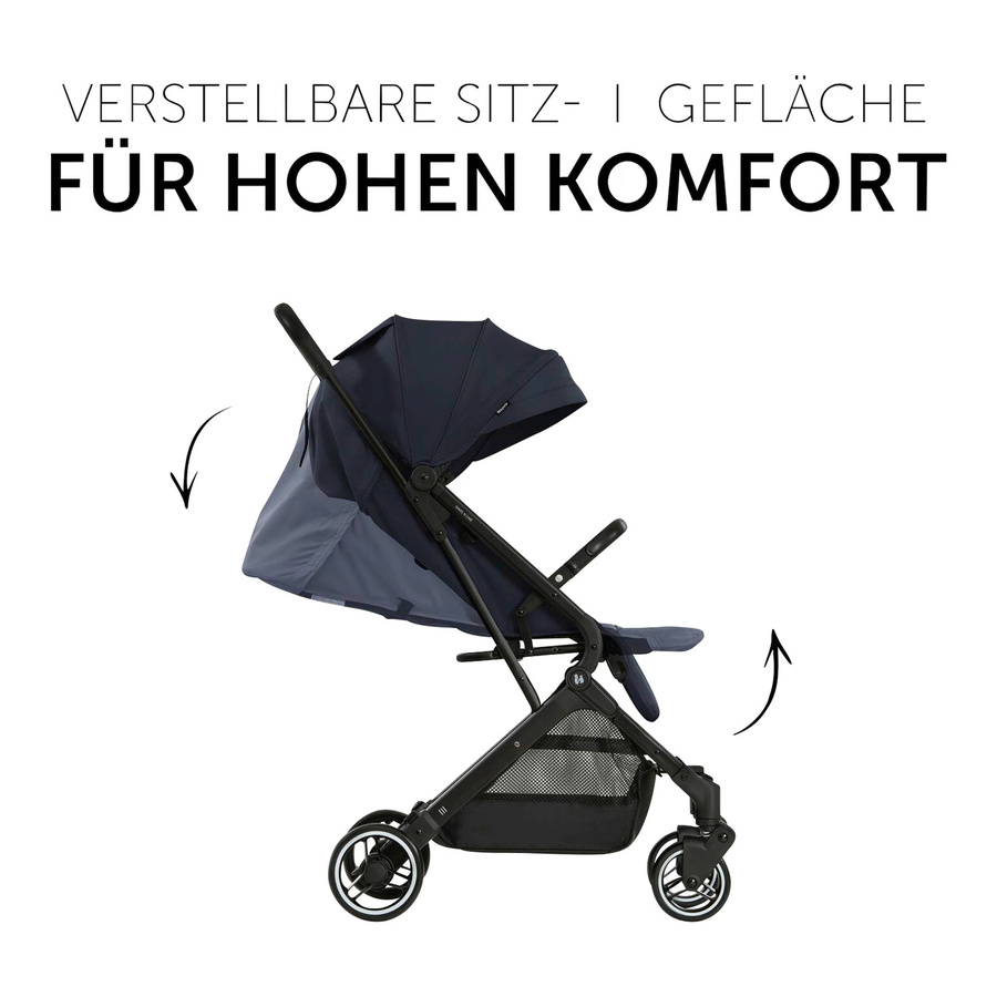 Hauck Buggy TravelNCare blau mit Federung und Schwenkrädern - Bild 2