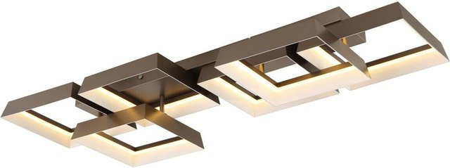GLOBO Deckenleuchte SYRAKUS in Kaffee/Braun aus Metall und Kunststoff, B/H/T: 35 x 12,5 x 102 cm - Bild 1