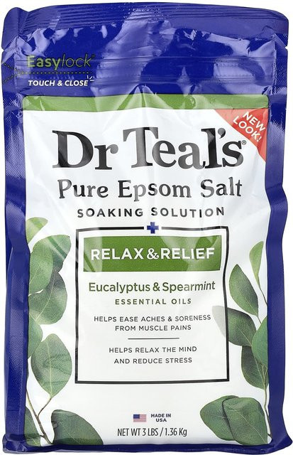Dr. Teal's Einweichlösung mit Magnesiumsulfat, Eukalyptus und Minze, 1,36 kg - Bild 1
