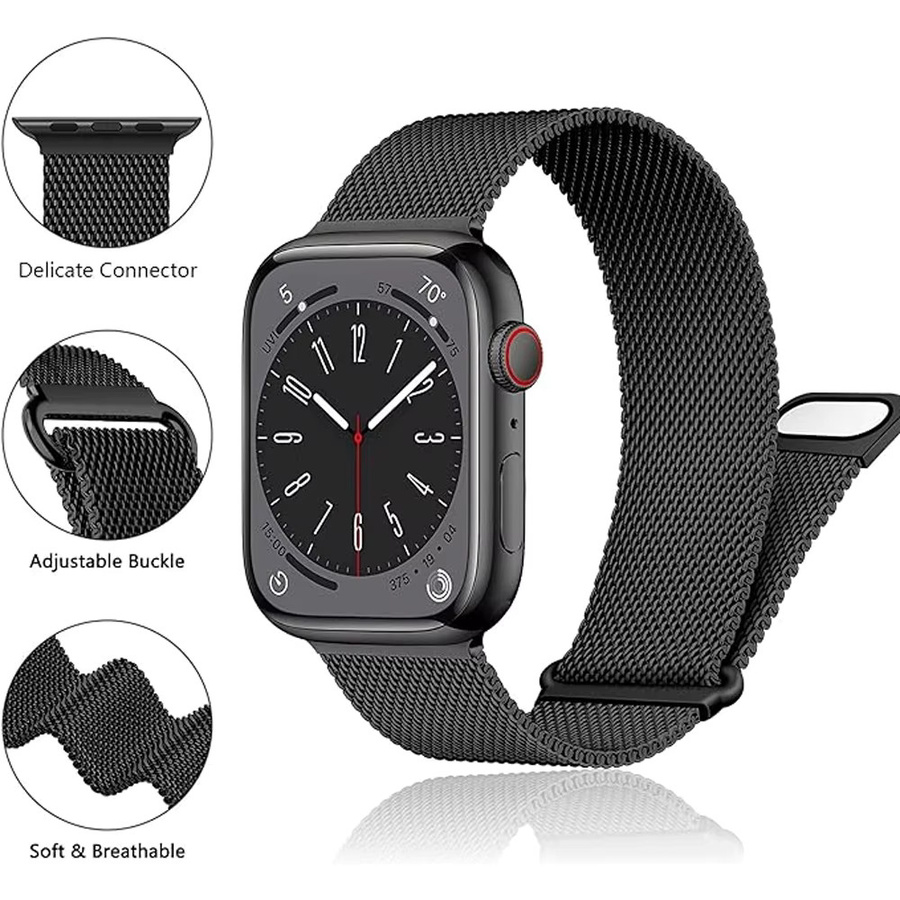 LCAPLE Uhrenarmband Edelstahl, Magnetisch, Apple Watch - Bild 2