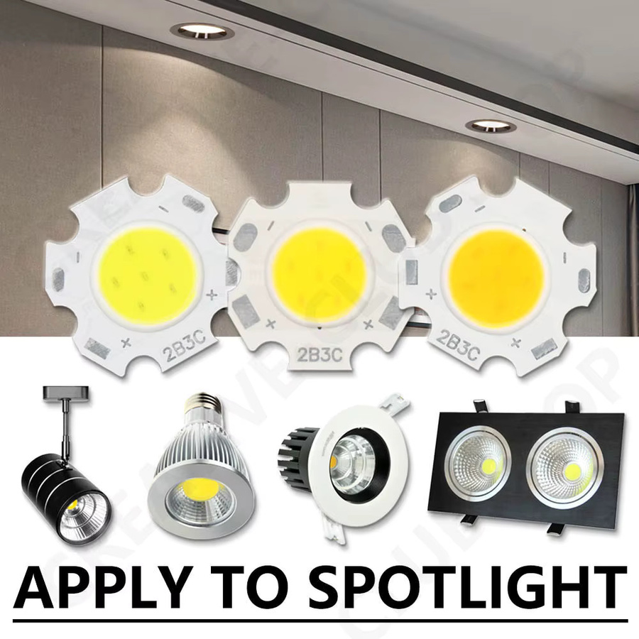 20 Stück DT&ZM Hochleistungs-LED-COB-Chips für DIY-Anwendungen, Durchmesser: 20 mm - Bild 2