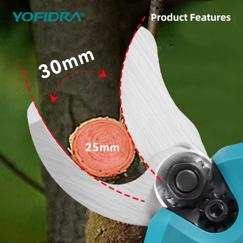 YOFIDRA Bürstenlose elektrische Akku-Gartenschere mit 30mm Schnittkapazität und 2-Gang-Modus für Obstbäume und Äste, kompatibel mit Makita 21V Akku - Bild 4