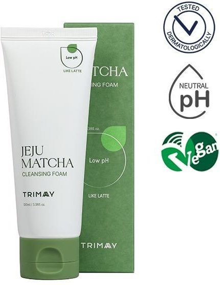 Trimay Jeju Matcha Reinigungsschaum, Grüntee Matcha, Empfindliche Haut - Bild 1