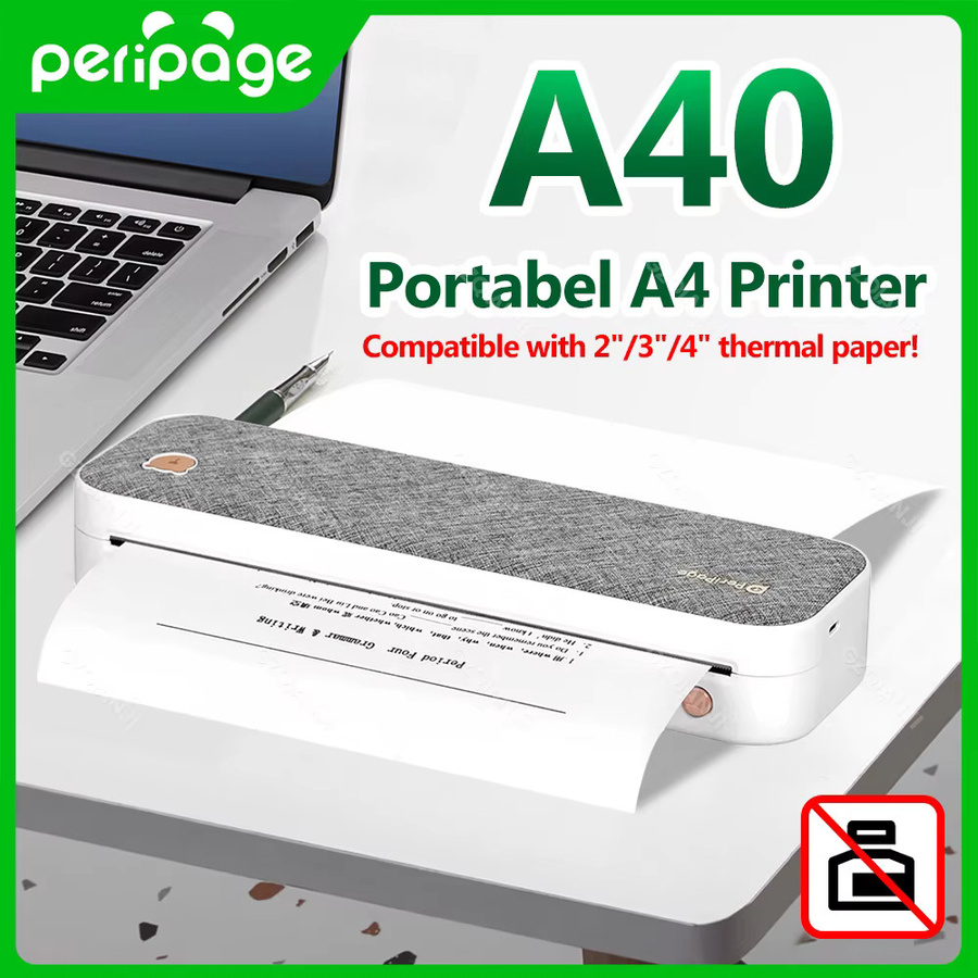 PeriPage A40 Kabelloser Thermo-A4-Drucker für PDF und Webseiten ohne Tinte oder Toner - Bild 2