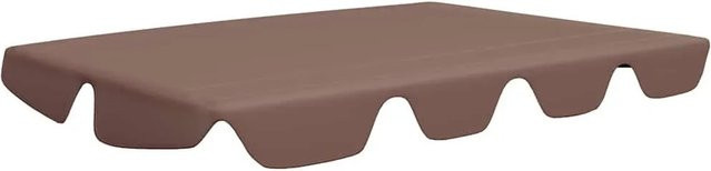vidaXL Ersatzdach für Hollywoodschaukel aus Polyester in Braun B: 150 cm, T: 105 cm, H: 130 cm / B: 130 cm, T: 70 cm, H: 105 cm - Bild 1