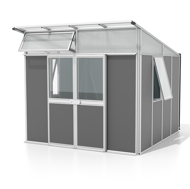 Vitavia Gerätehaus Kosmos aus Aluminium mit Pultdach in Anthrazit, 7,8 m² - Bild 1