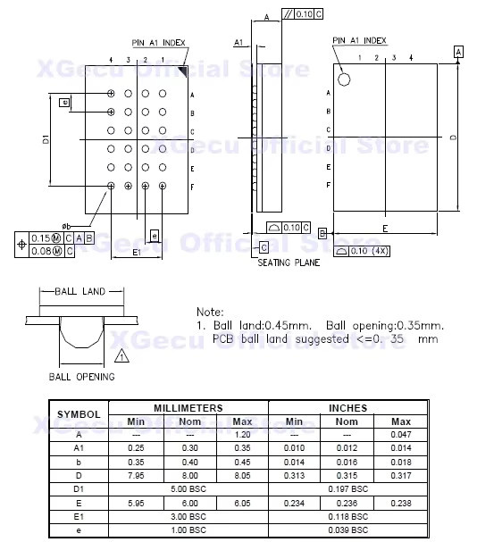 Xgecu BGA24-DIP8 Universal IC Sockel Adapter mit Doppelkopf-Sondenhalter für 6x8mm, 5x5mm und 4x6mm - Bild 3