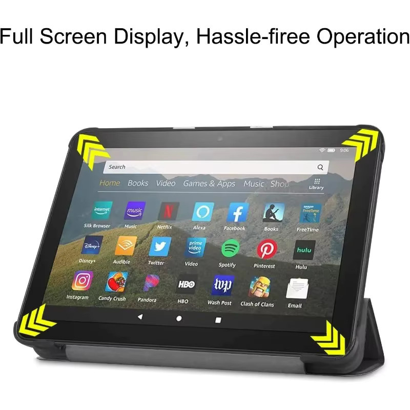 Amazon Tablet-Hülle für Fire HD 8 und Fire HD 8 Plus, 10. Generation (2020 Release), Farbe: Schwarz - Bild 4