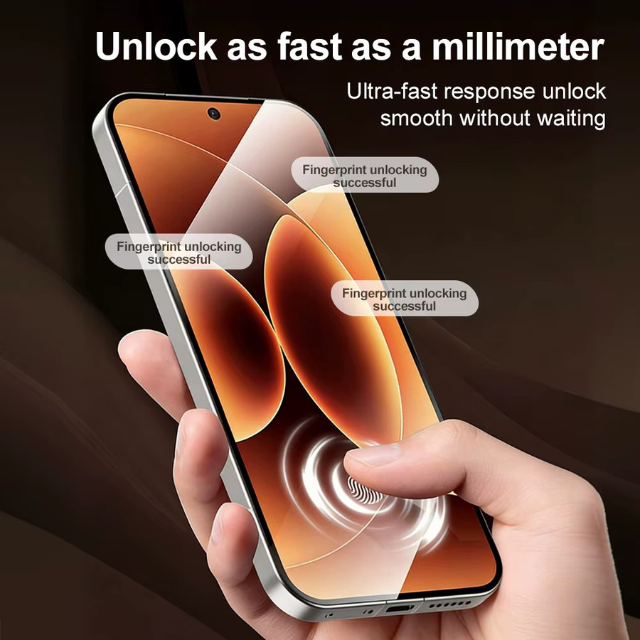 Xiaomi Displayschutzfolie aus gehärtetem Glas für Xiaomi 17 Pro Max und Mi17 Pro, transparent, kompatibel mit Fingerabdruck-Entsperrung - Bild 3