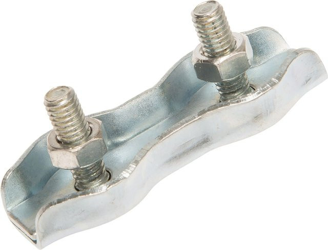 Conacord Duplex-Klemme aus Edelstahl in Silber, Länge: 40 mm - Bild 1