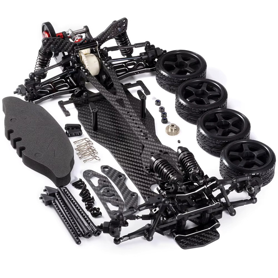 YEAHRUN Metall-Kohlefaser-Upgrade-Rahmen für 1:10 Sakura D5 RC Drift-Auto Modellteile - Bild 4