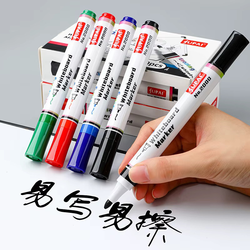 Genkky 4er Set Magnetische Whiteboard Marker in Mehrfarbig mit Bullet-Spitze für Büro, Schule und Kunst - Bild 2
