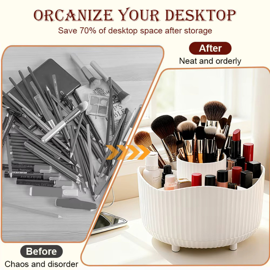 RUNTOIN Make-up-Organizer, weiß - Bild 3