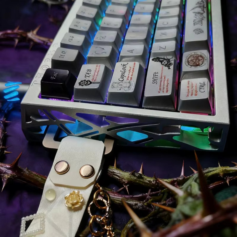 Wooting Thorns 60 Aluminium-Tastaturgehäuse für Hall-Effekt Magnetschalter in Schwarz oder Weiß - Bild 2