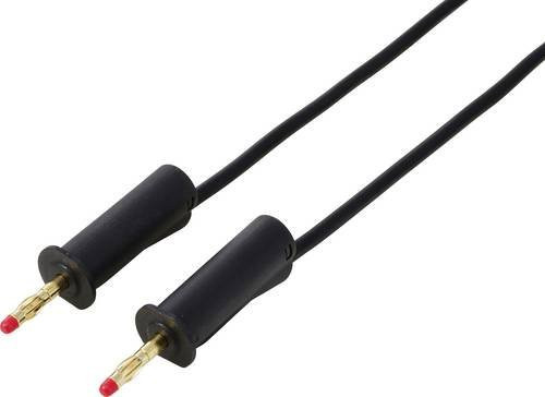 Voltcraft MSB-132 Messleitung mit 4 mm-Steckern in Schwarz, Länge: 1 m - Bild 1