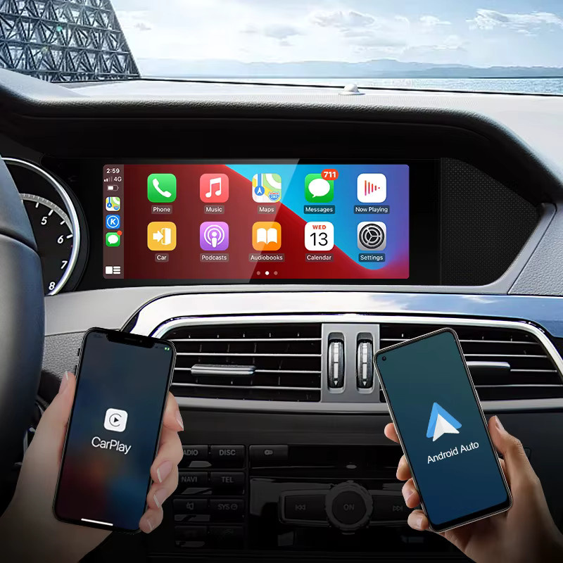 STWEI Android Auto Multimedia Player 8,8 Zoll für Mercedes Benz C Klasse W204 S204, Schwarz - Bild 4