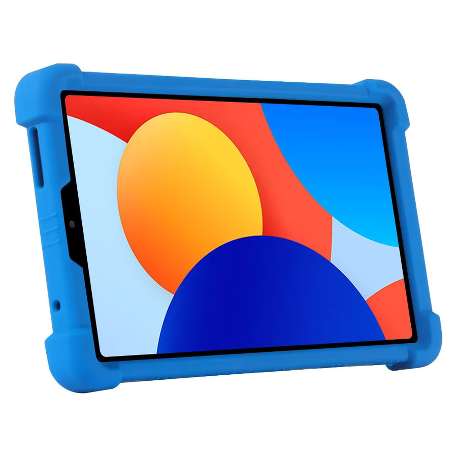 Stoßfeste Silikon Schutzhülle mit Standfunktion für Xiaomi Redmi Pad SE 4G 2024 8,7 Zoll in Blau - Bild 2