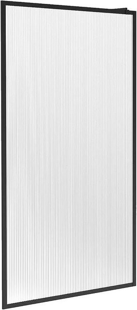 Duschwand Virana von Vente-unique in Schwarz und Transparent, Breite: 120 cm - Bild 1
