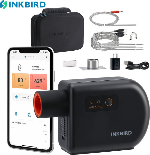 Inkbird ISC-027BW Temperaturregler mit Wi-Fi und Bluetooth für Grill und Smoker, Schwarz - Bild 1