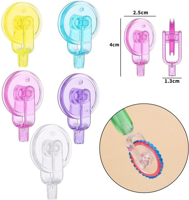 Bunter 5D Diamantmalerei Stift mit Wachs und Rollen für DIY Stickerei und Kreuzstich Zubehör in Multicolor und Gelb - Bild 1