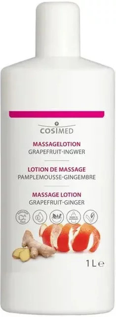 cosiMed Massage Lotion Grapefruit-Ginger, 1000 ml, Unisex, Avocadoöl, Vitamin E - Bild 1