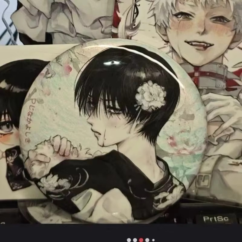 YiYuYiHua Brosche Messing, Unisex - Bild 4