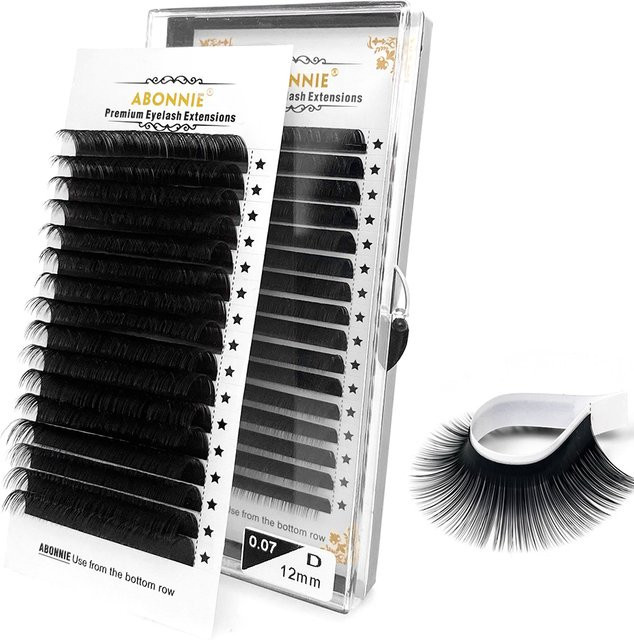 Abonnie Einzelwimpernverlängerung, dunkelschwarz, Unisex - Bild 1
