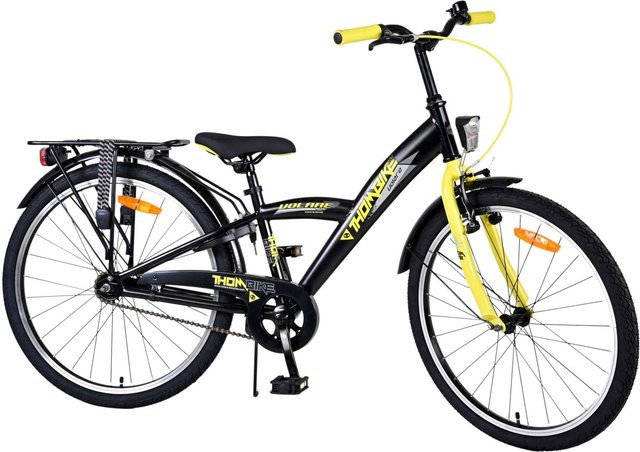 TPFSports Thombike Kinderfahrrad, Jungen, 24 Zoll, Gelb, Rücktritt + Handbremse - Bild 1