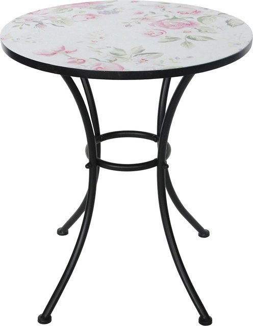HTI-Living Gartentisch Celia Rosen in Multicolor aus Metall im Landhaus Style - Bild 1
