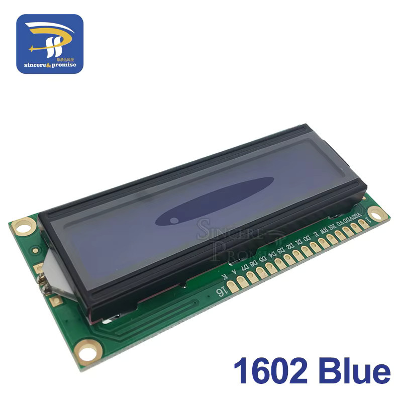 LCD-Anzeigetafel Modul mit I2C-Schnittstellenadapter für Arduino, PCF8574T/PCF8574, blau-gelber und grüner Bildschirm - Bild 2