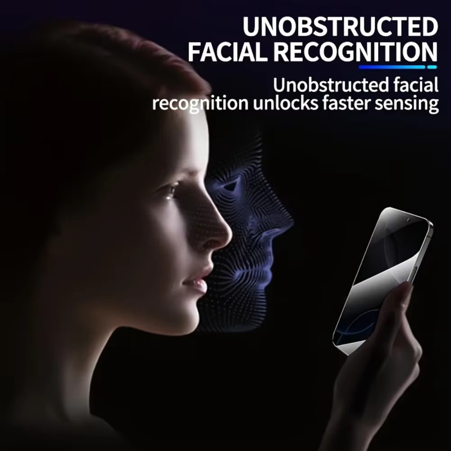 DIXSG 6-in-1 Sichtschutz-Displayfolie und Kamera-Objektivschutz für iPhone 17, 16, 15, 14, 13, 12, 11 Pro Max und 16e, transparent - Bild 6
