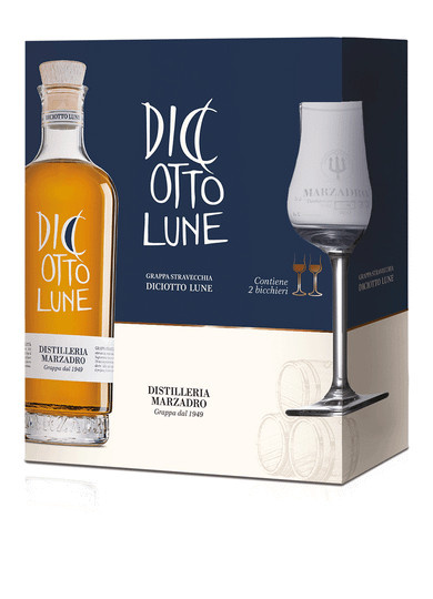 Marzadro Grappa & Tresterbrand, Le Diciotto Lune, 0,5 l - Bild 1