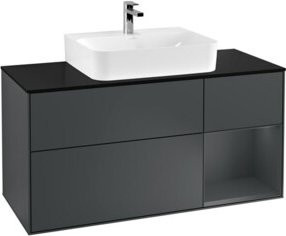 V&B Waschtischunterschrank Finion mit Wandbeleuchtung, Farbe Matt, Breite: 120 cm, Höhe: 50,1 cm, Tiefe: 50,1 cm - Bild 1