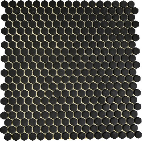 HuH Mosaik Mosaikfliese Cuba aus Glas in Schwarz als Wandbelag oder Bodenbelag, Breite: 29,5 cm, Tiefe: 29 cm - Bild 1