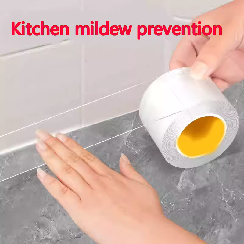 Einseitiges Nano-Klebeband mit Silikon-Antikollisionsstreifen, transparent und verstärkt - Bild 2